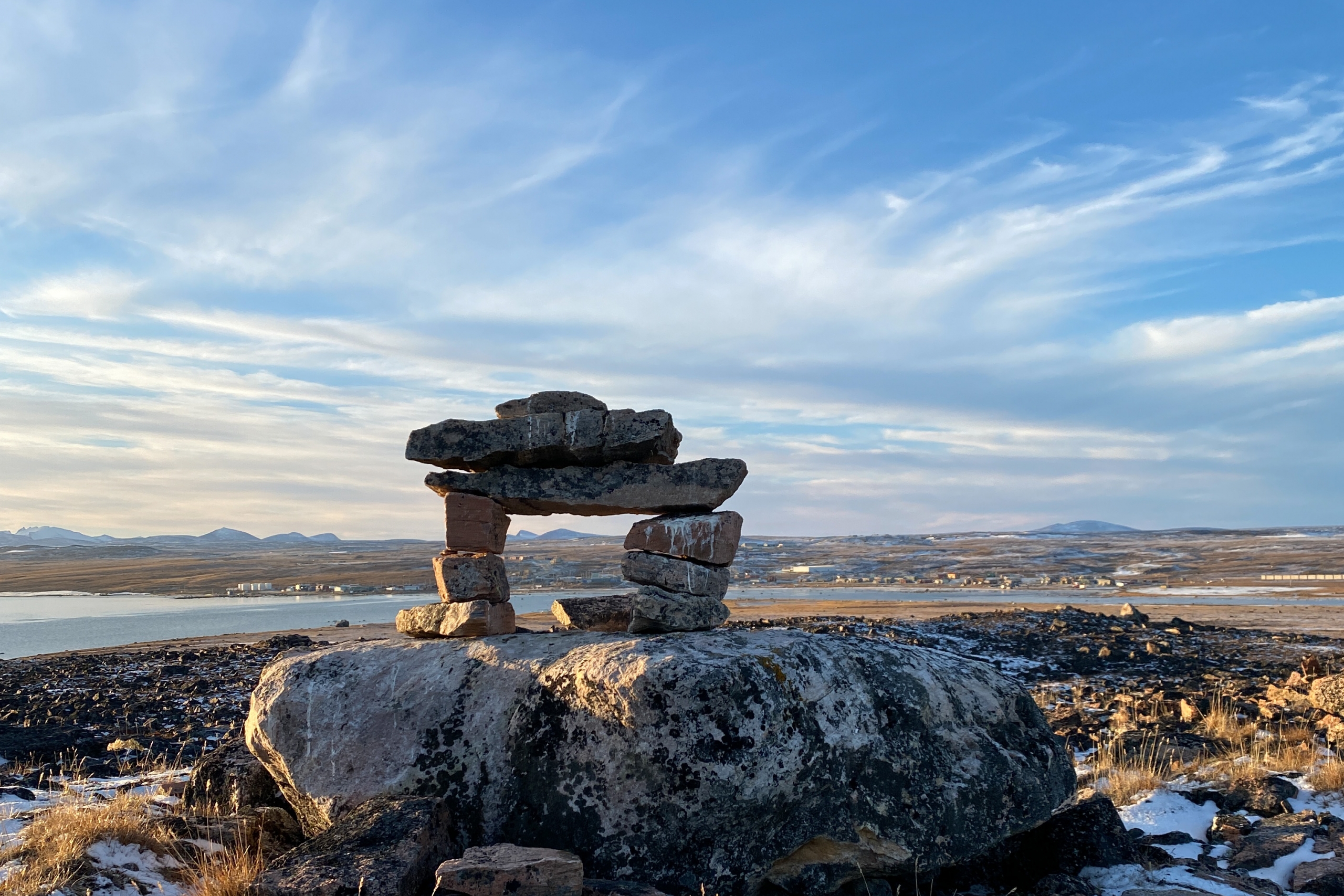 An Inuksuk in Nunavut.
