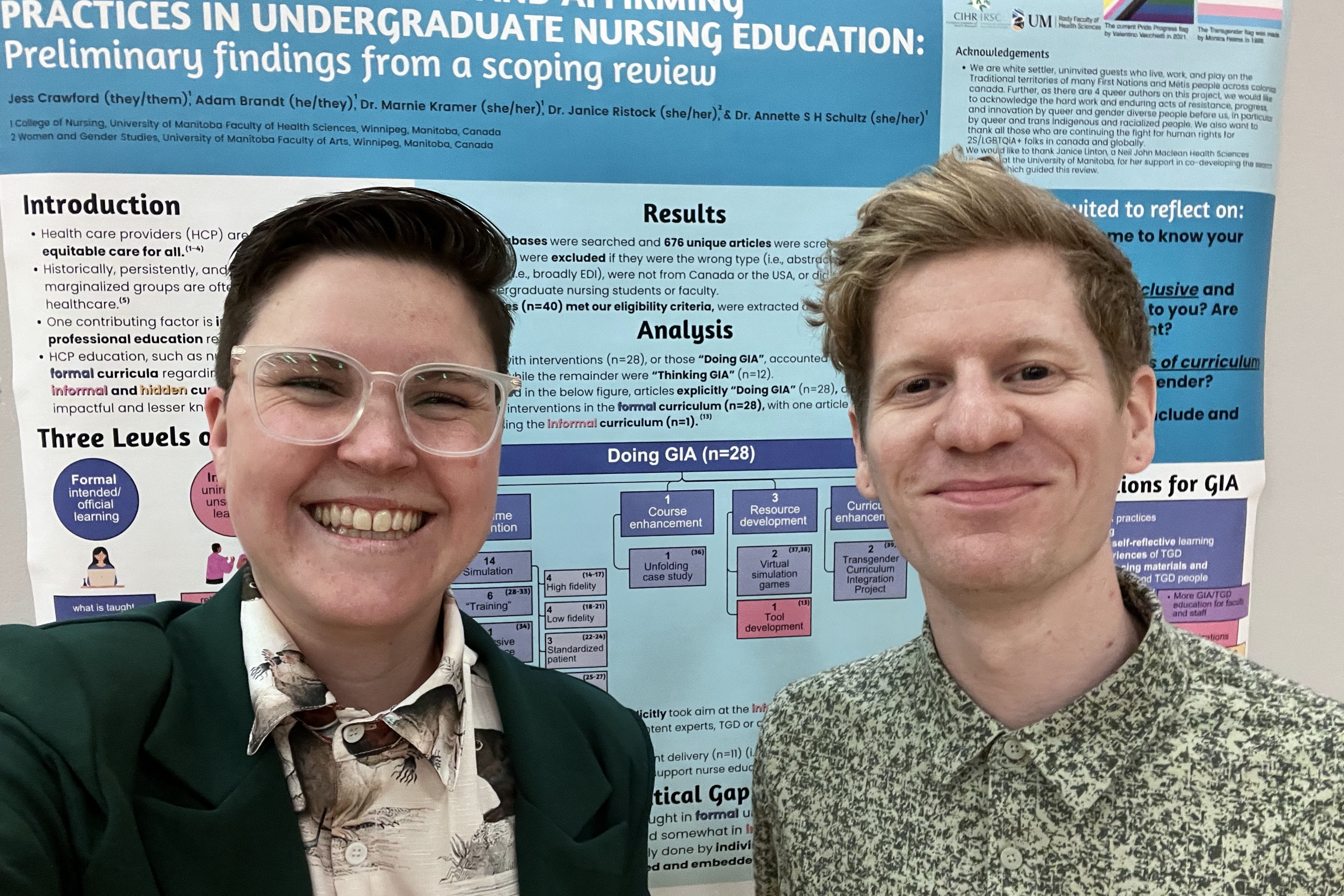 Jess Crawford and colleague Adam Brandt