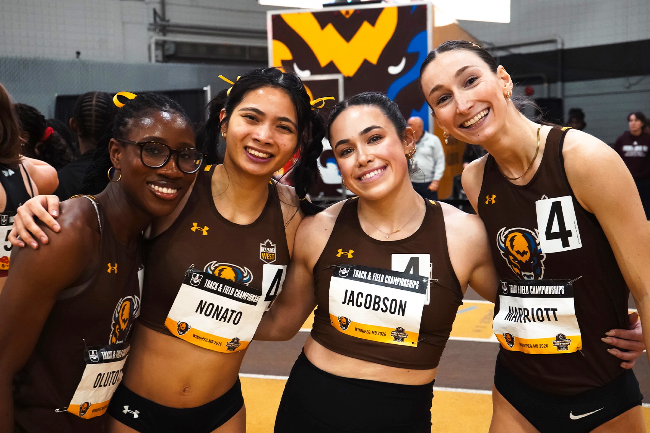 Kendall Mariott and the three other women of her relay team