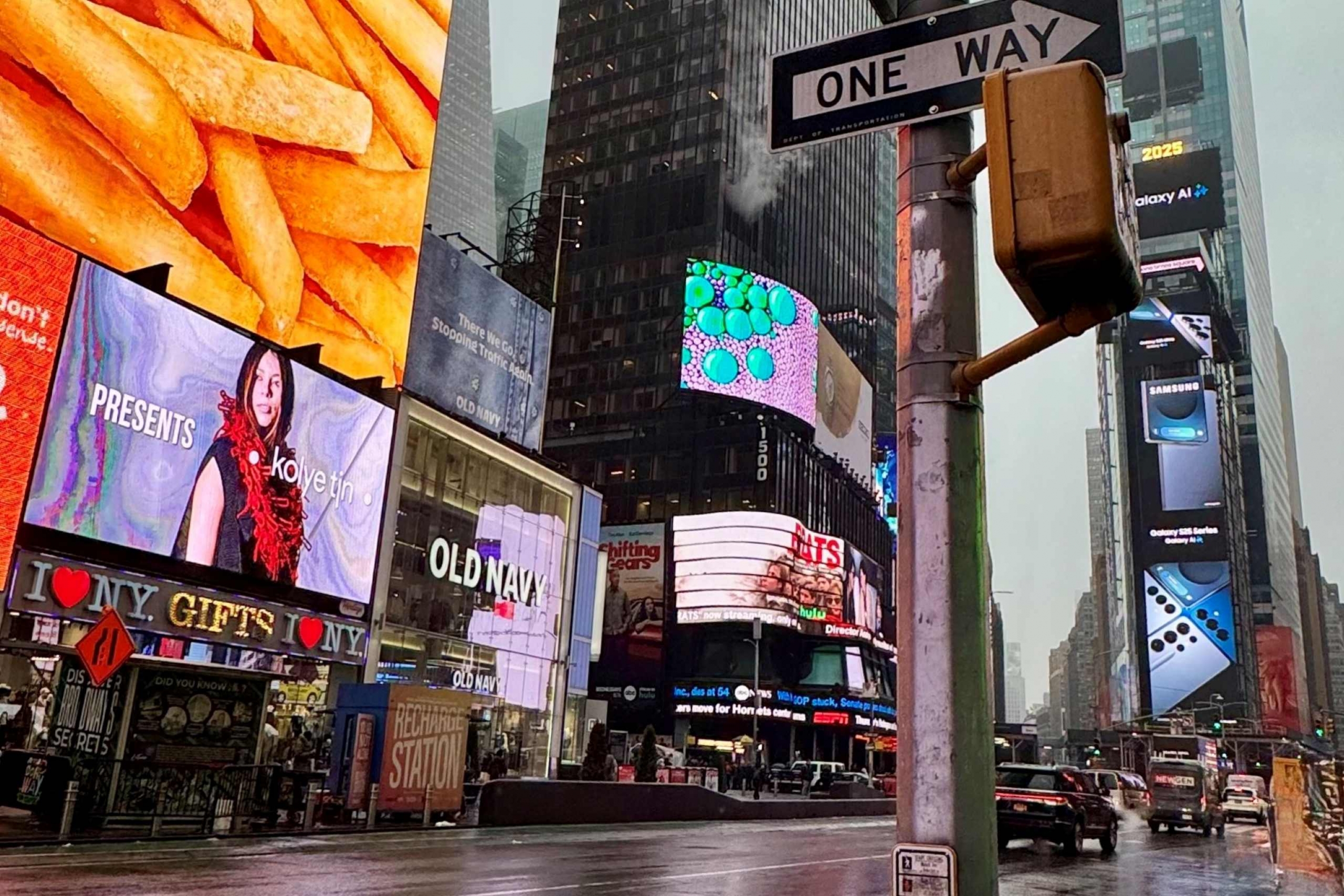 Digital billboards at Times Square.