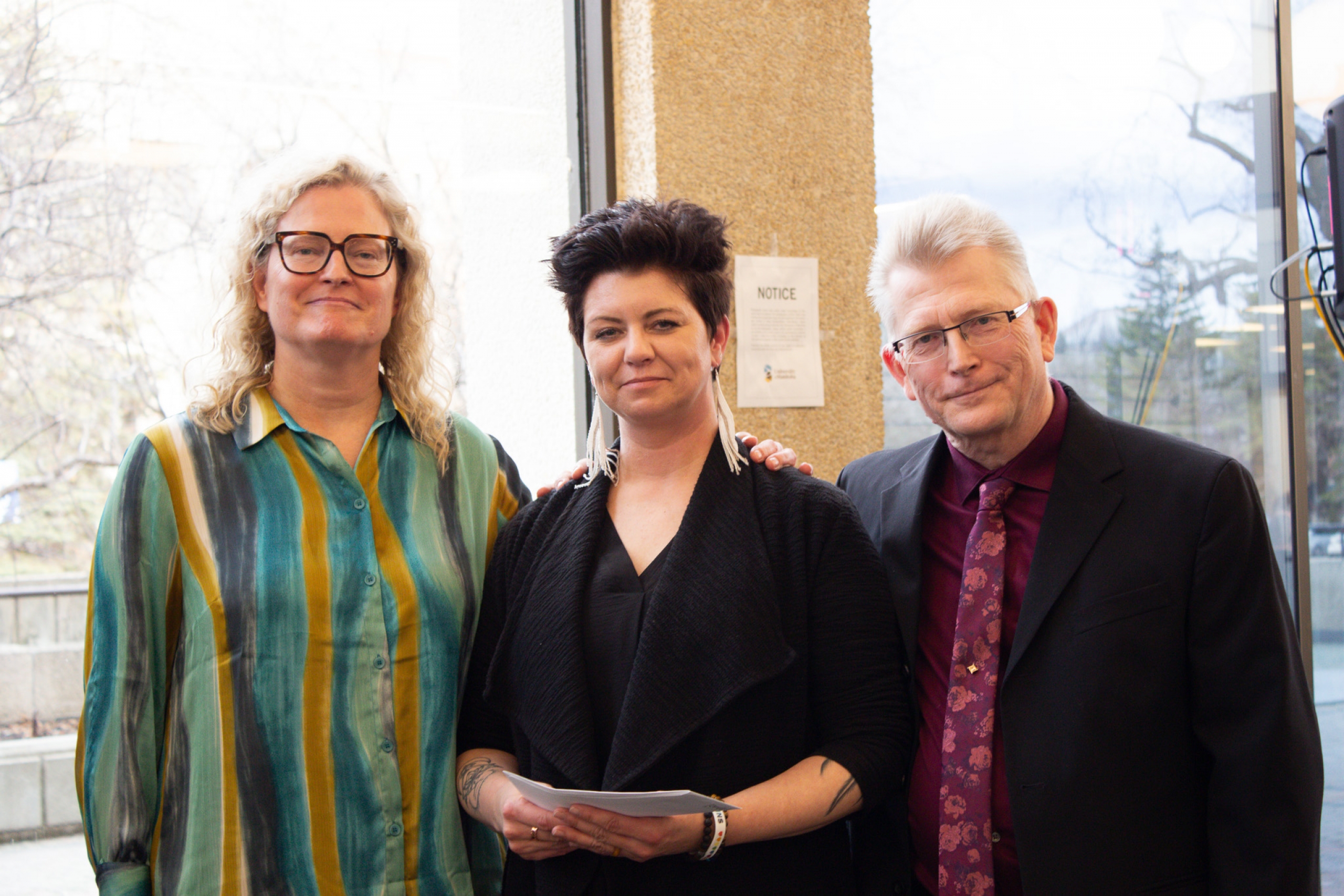 Kris Lobay with Paula Kristjanson Hasiuk and Mark Kristjanson