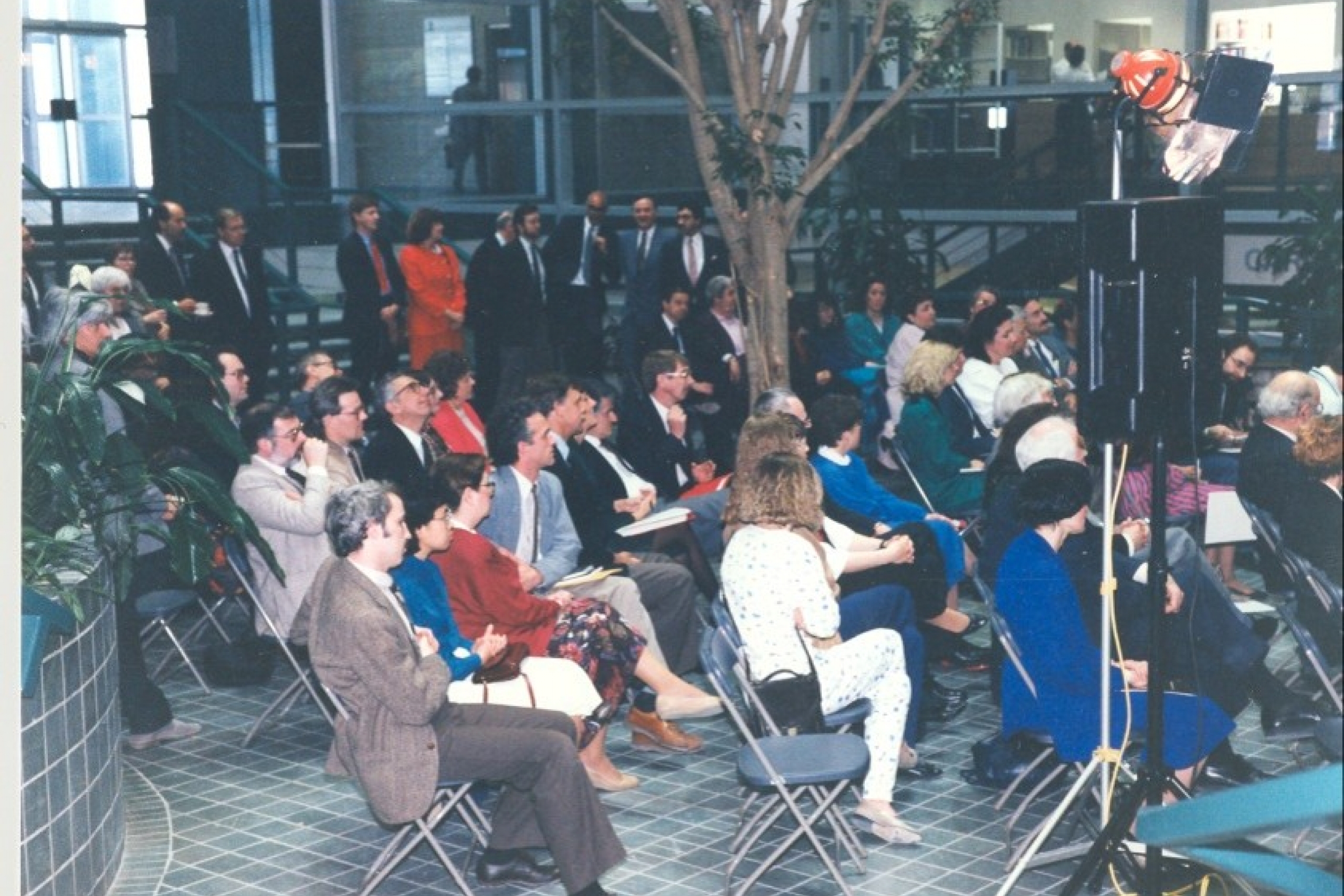 A group of people at an event.