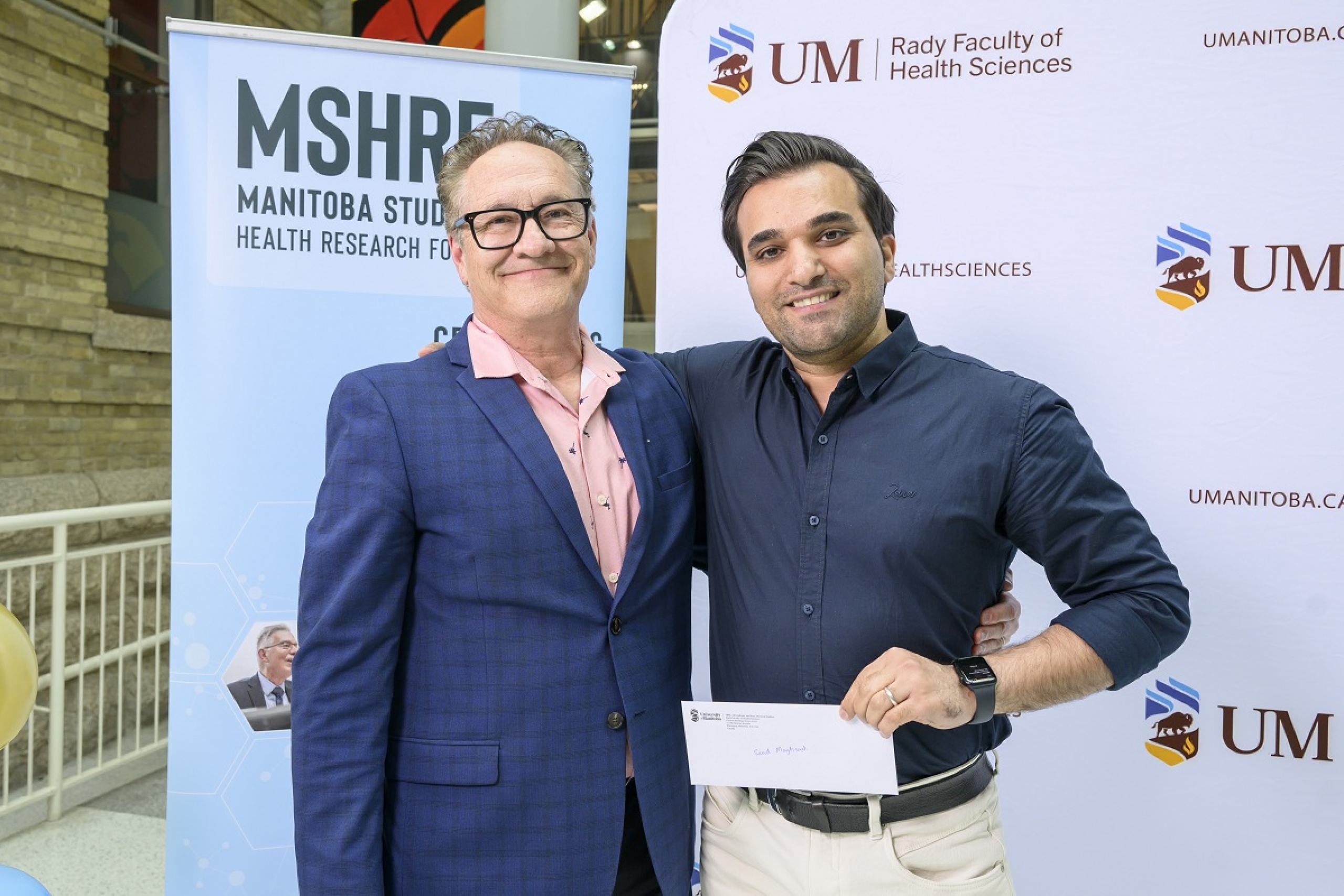 Dr. Andrew Halayko and Saeid Maghsoudi.