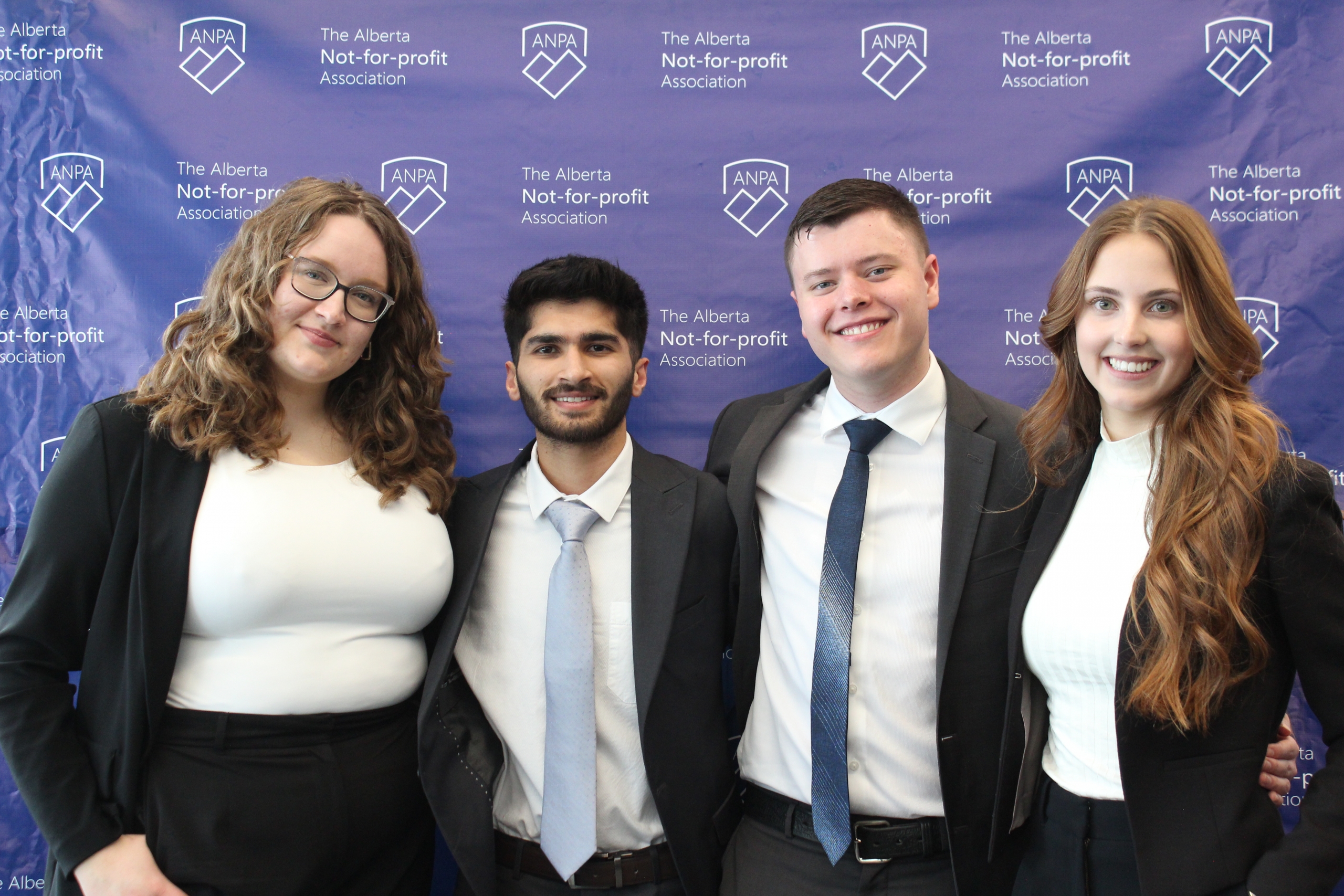 Kaiden Kalcsics and his team at the Alberta NFP competition