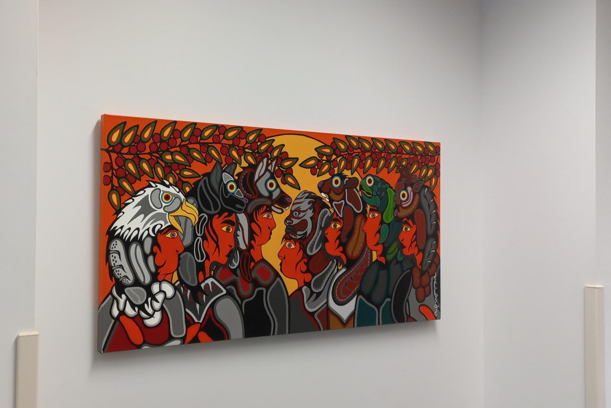 An Indigenous Woodlands-style art piece