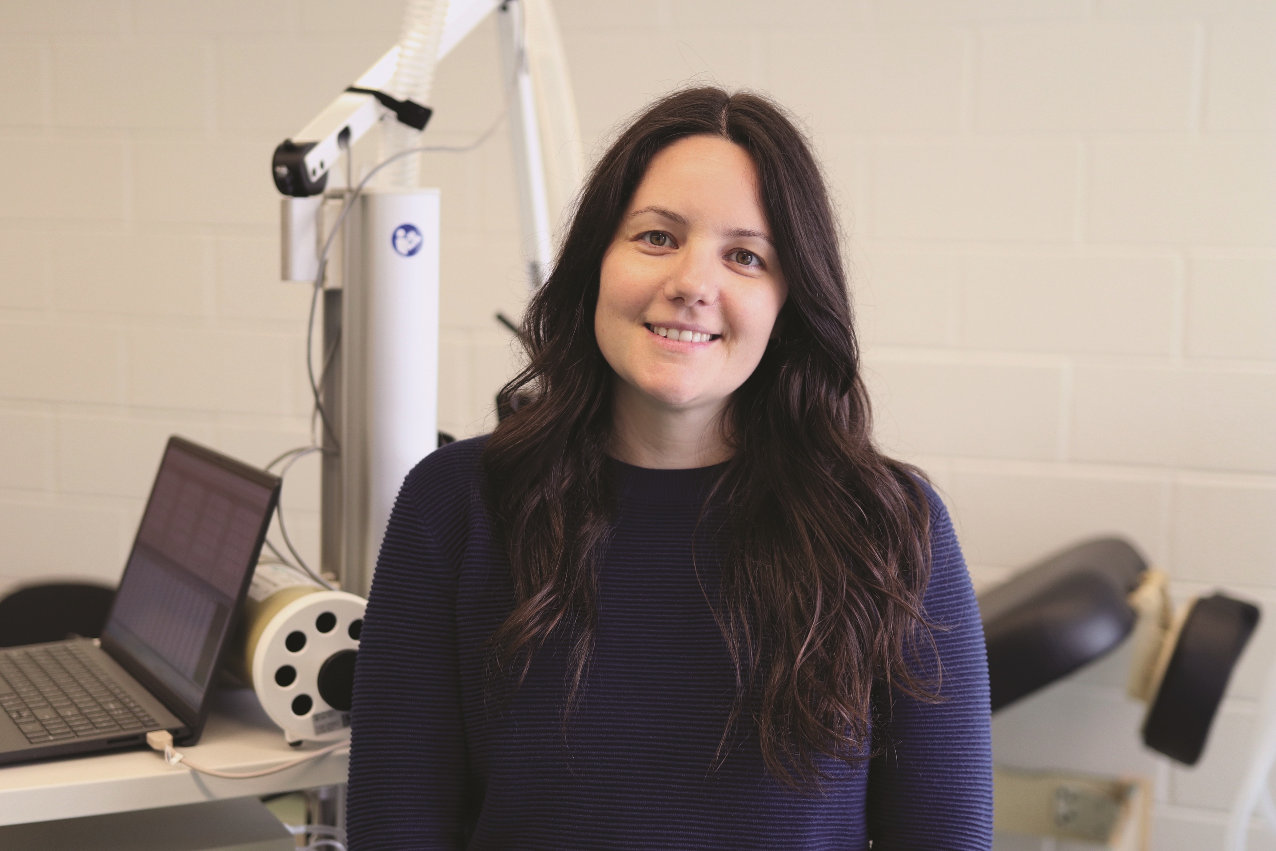 Nicole Brunton in her lab.