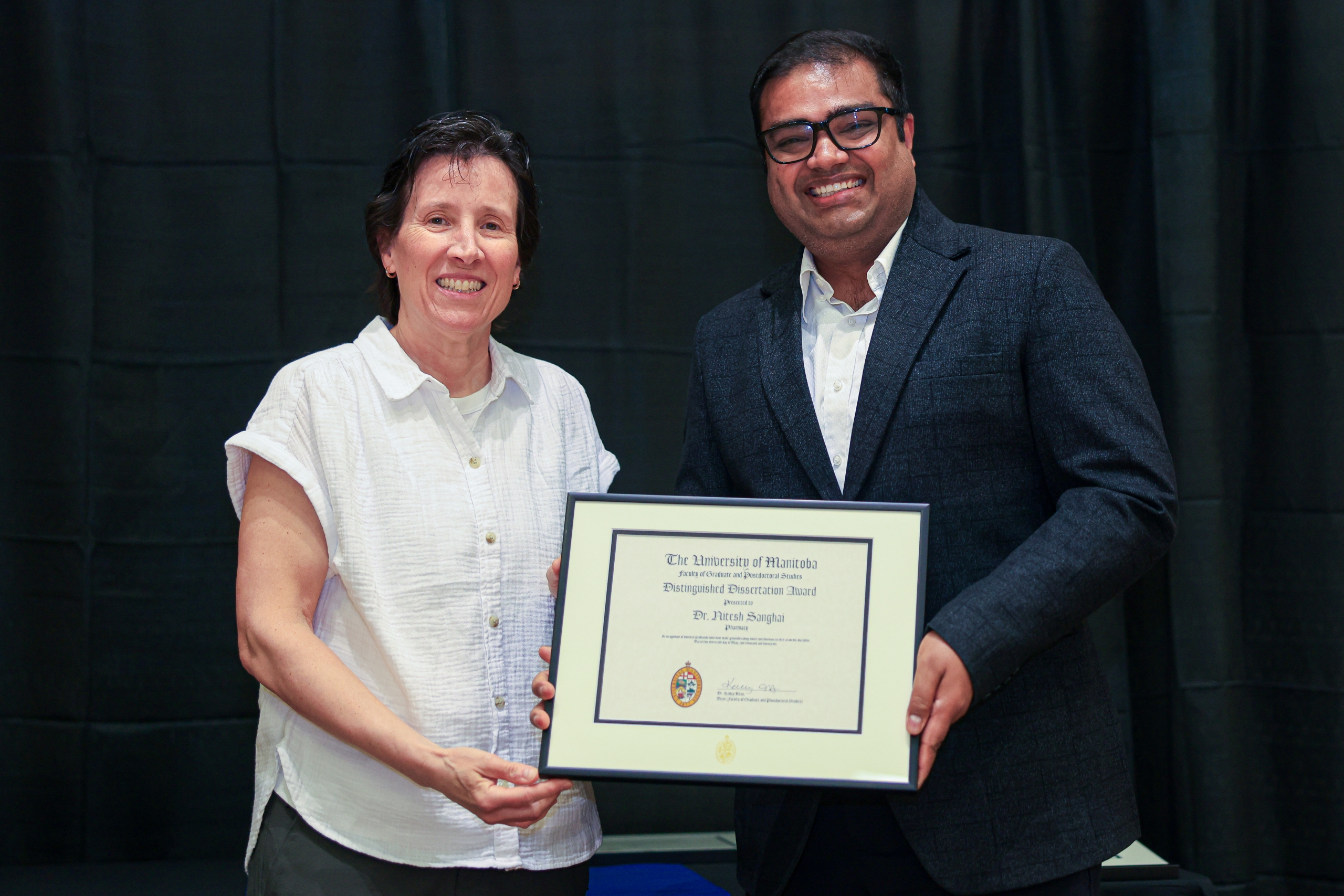 Dr. Sandra Webber and Dr. Nitesh Sanghai 