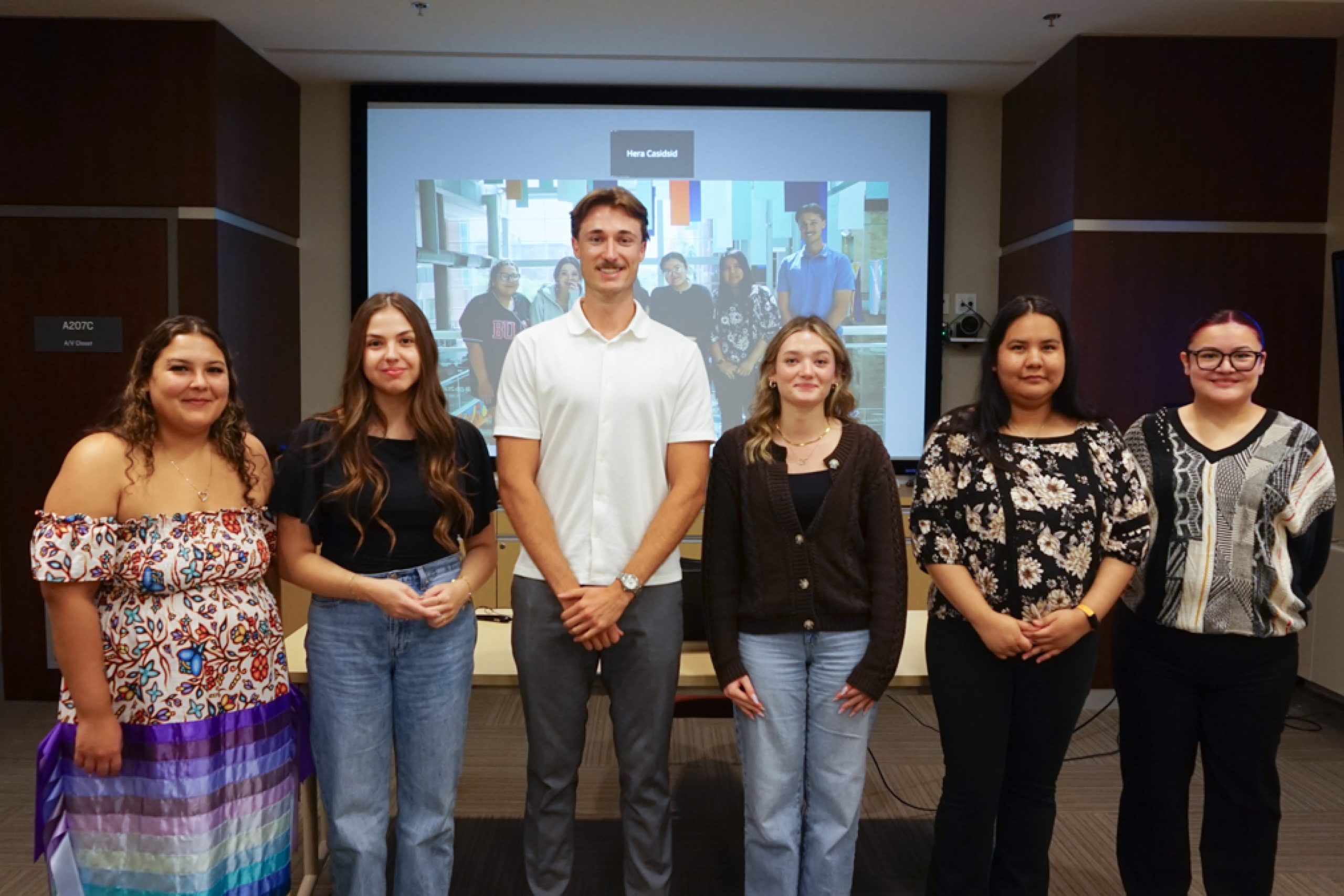 Group photo of six students.