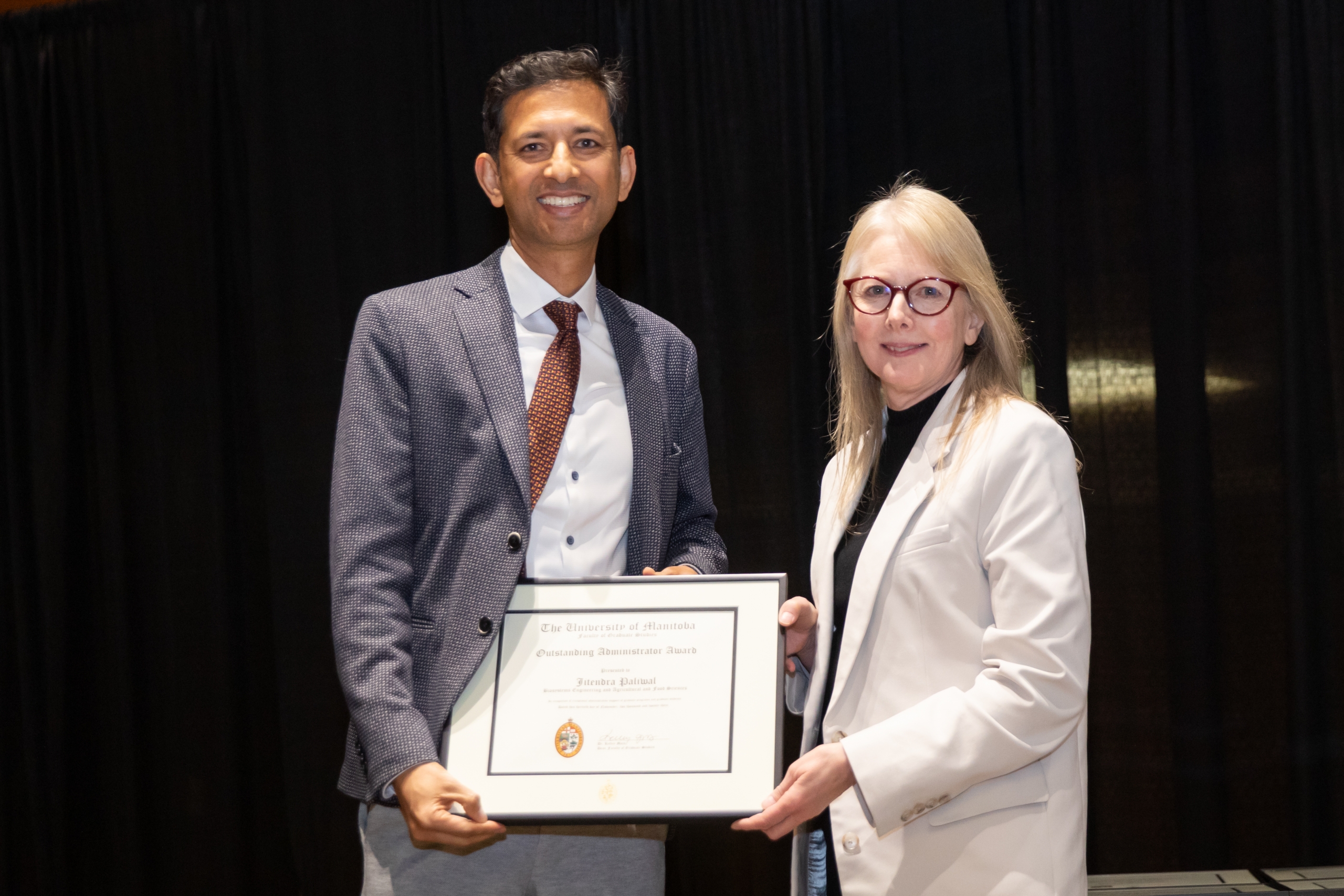 Dr. Jitendra Paliwal and Dr. Diane Hiebert Murphy