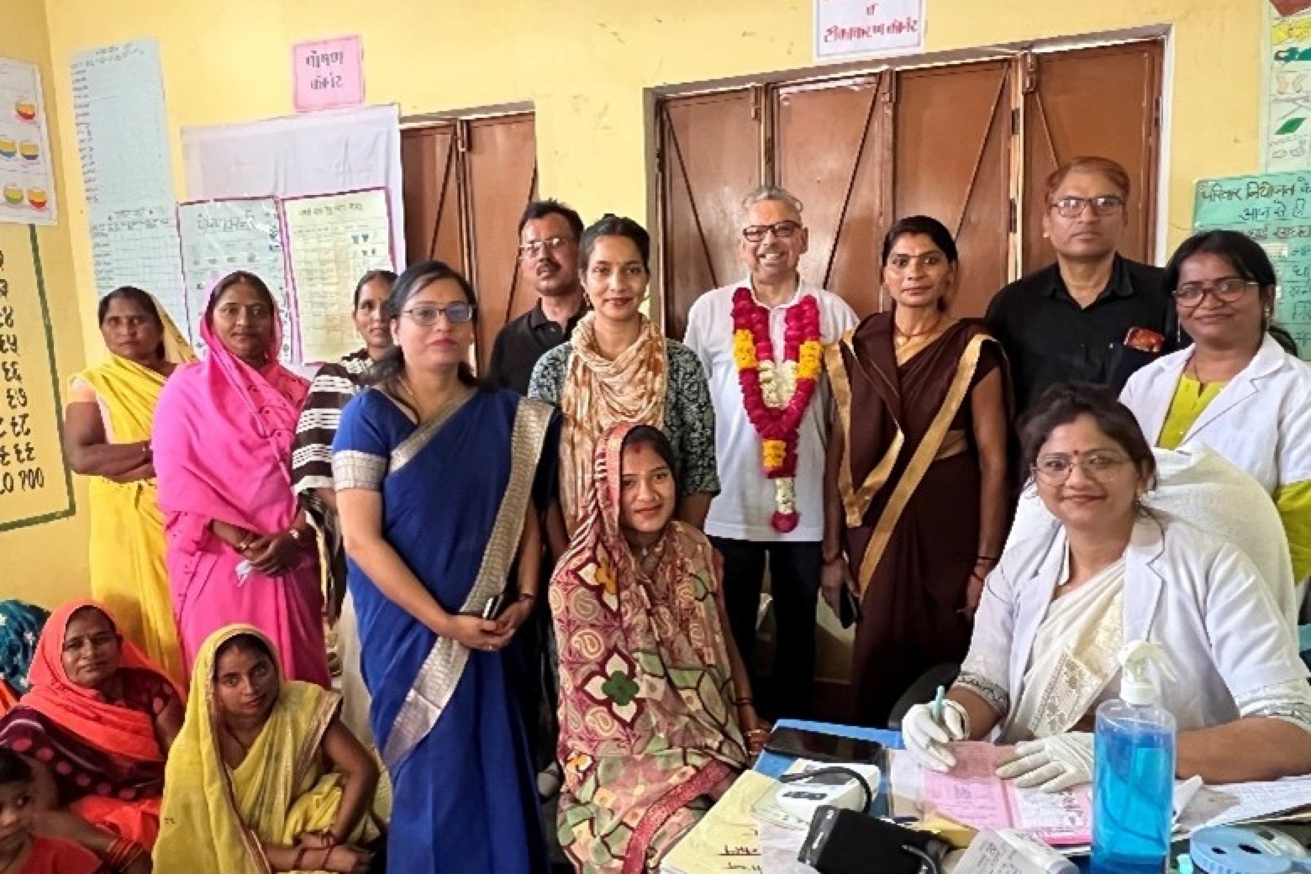 Dr. Mario Pinto visits a community-level healthcare facility.