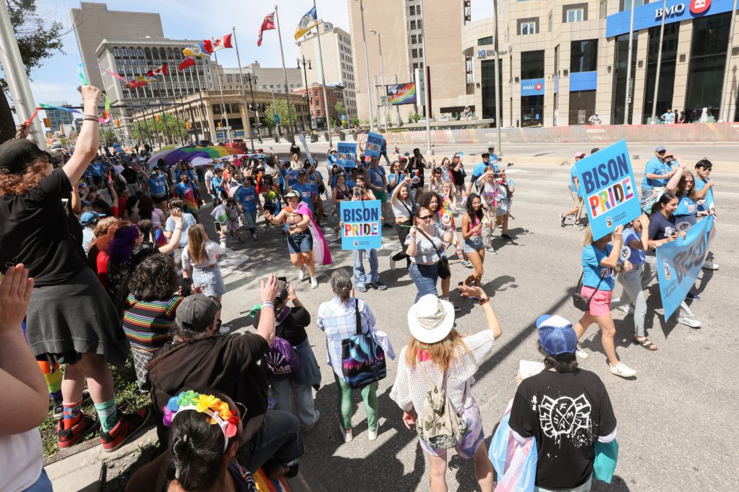 UM group participates in Winnipeg Pride Parade.