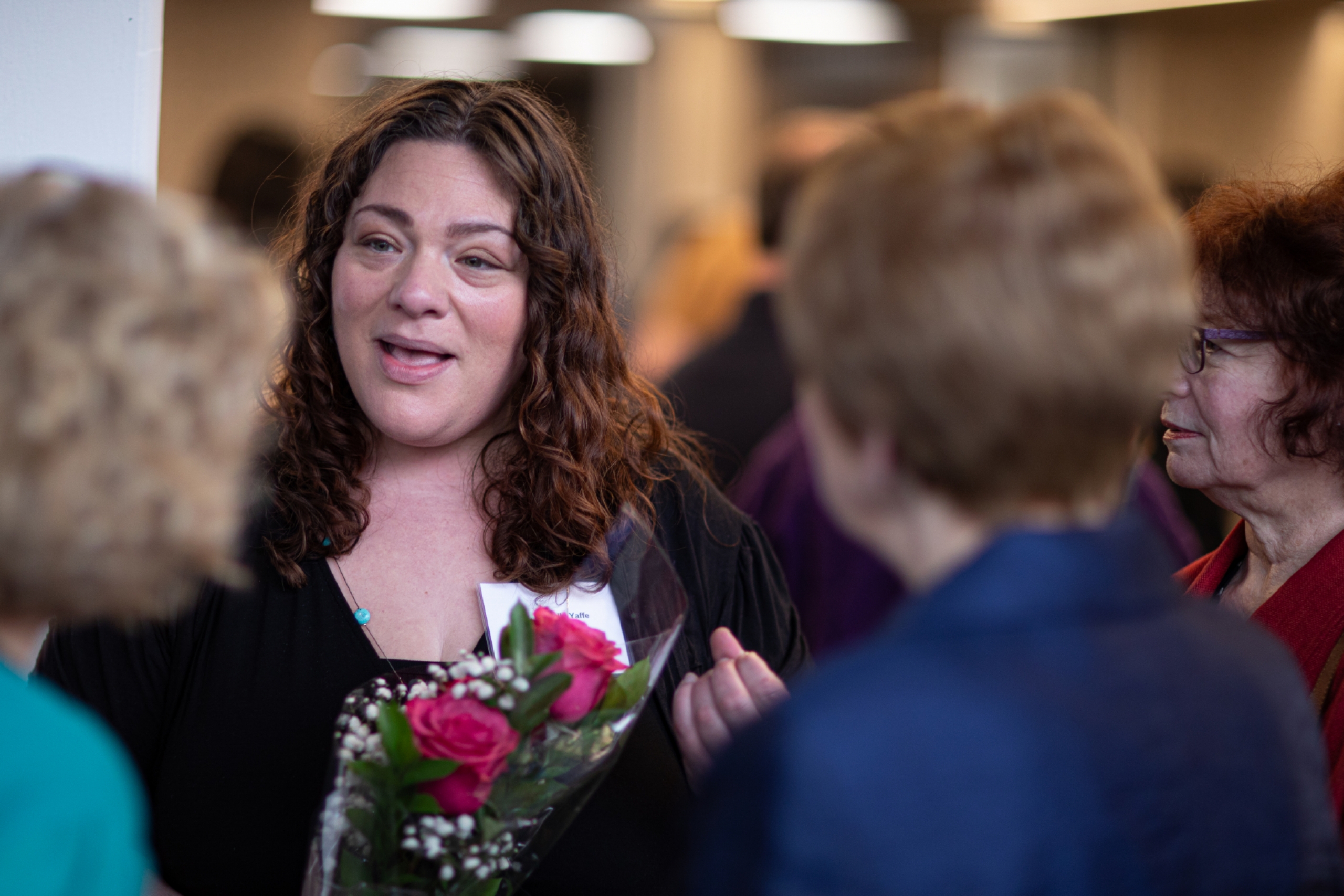 People talking at STRR event