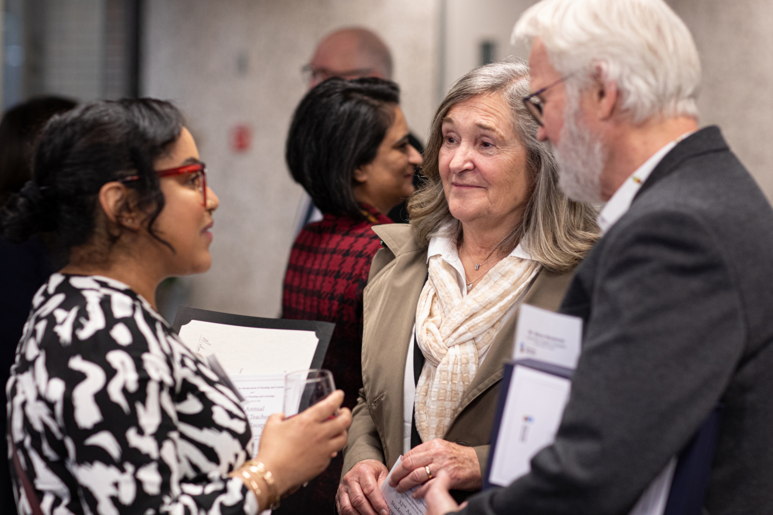 People talking at STRR event