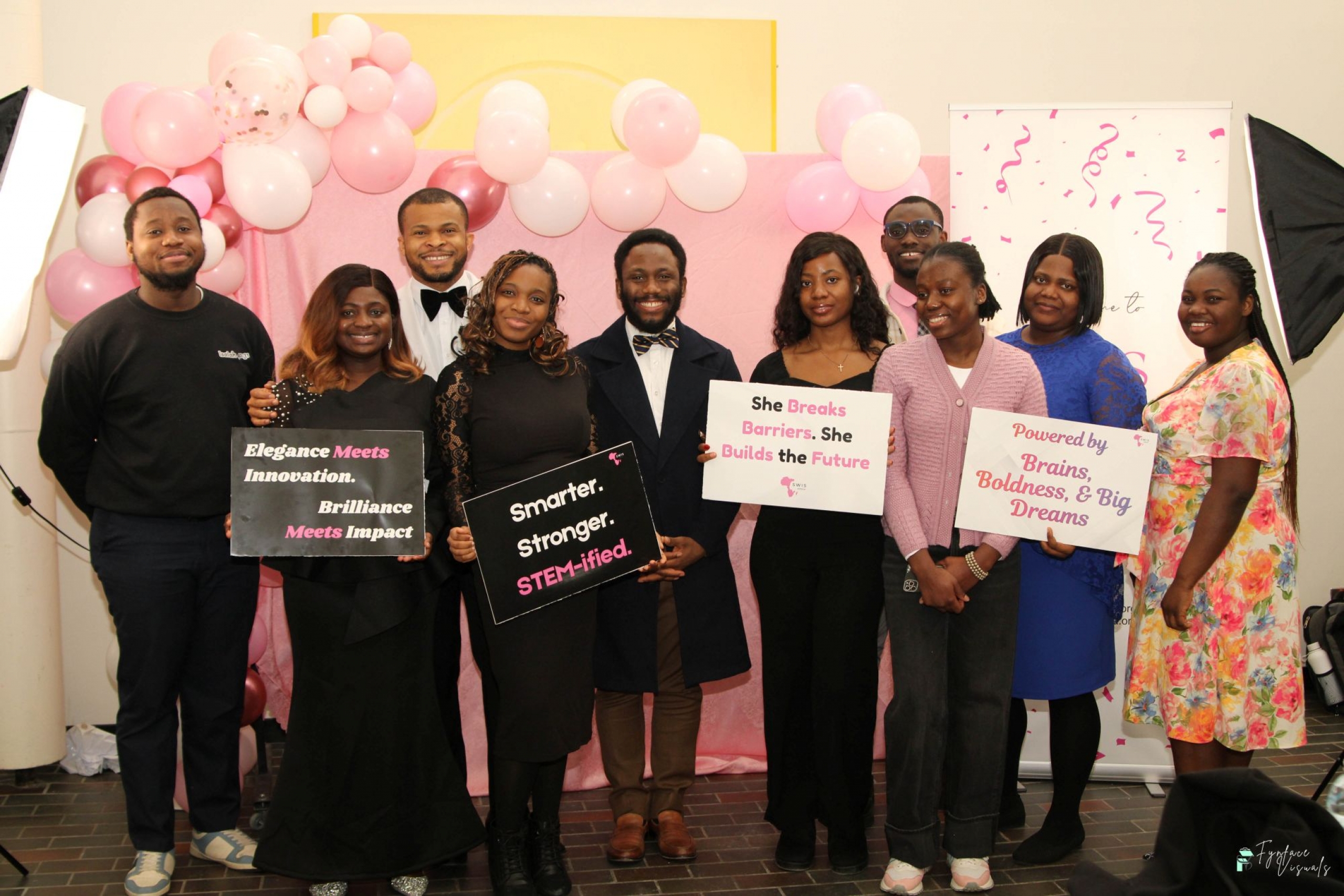 Attendees at the Shaping African Women in STEM organization gala event.