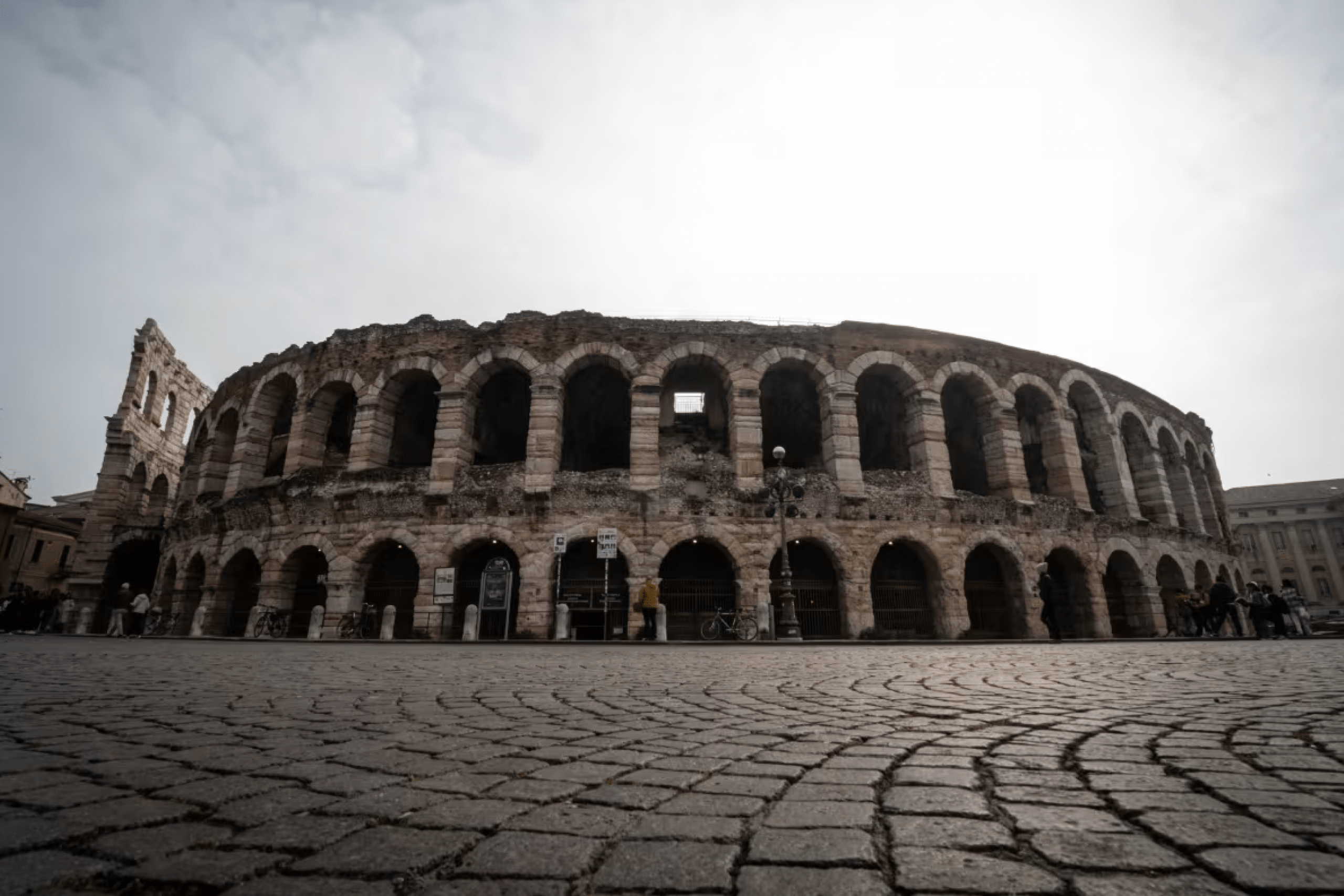 The outside of the Verona Ampitheatre