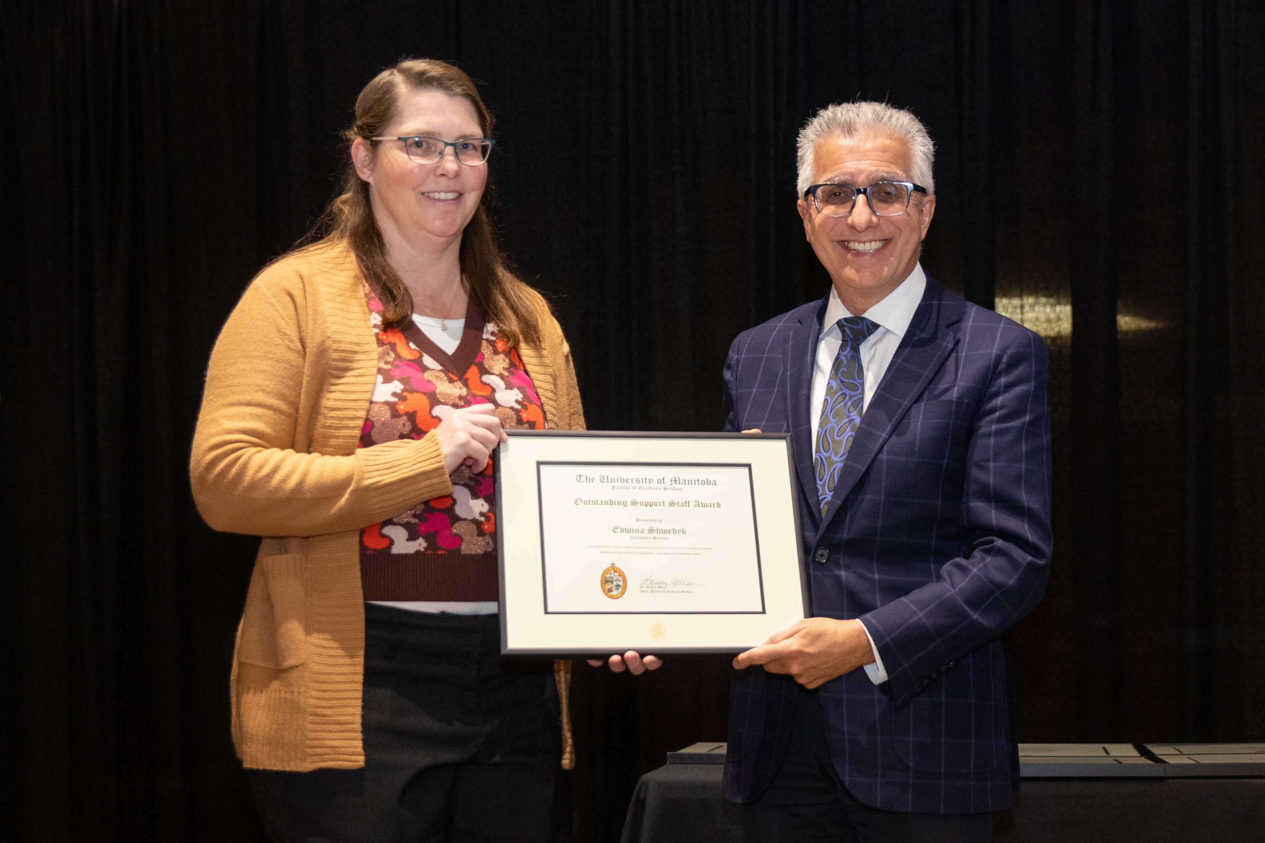 Edwina Shwedyk and Dr. Michael Benarroch