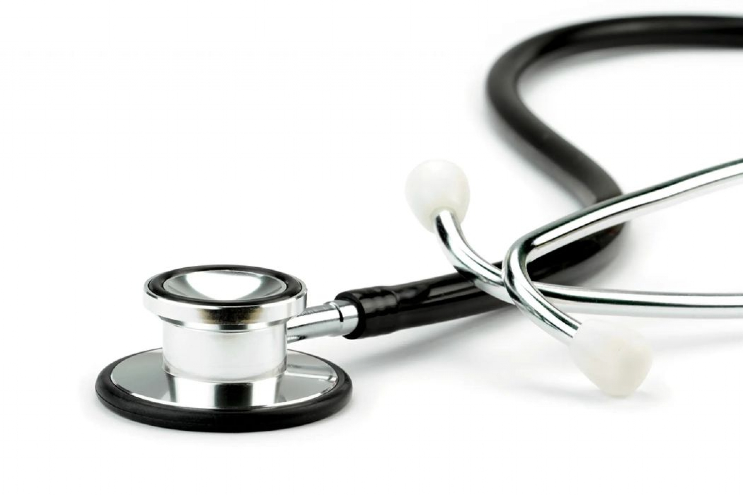 Close up of a stethoscope. 