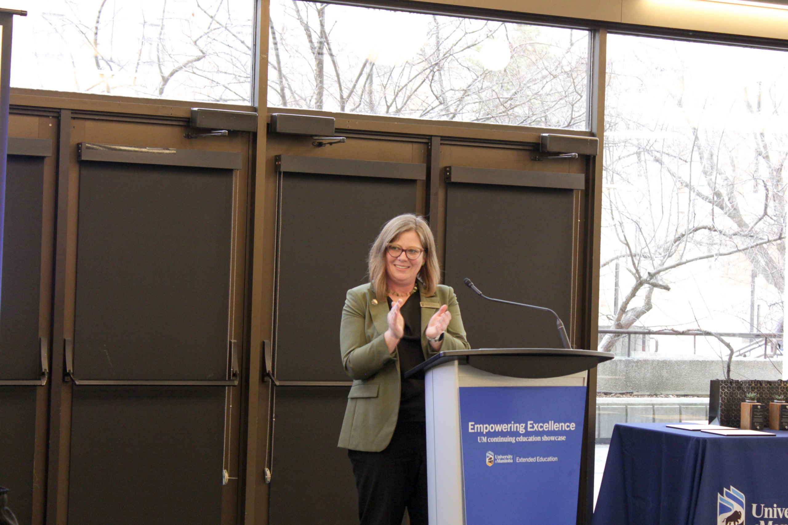 Ute Kothe, Dean, Extended Education, applauds our community