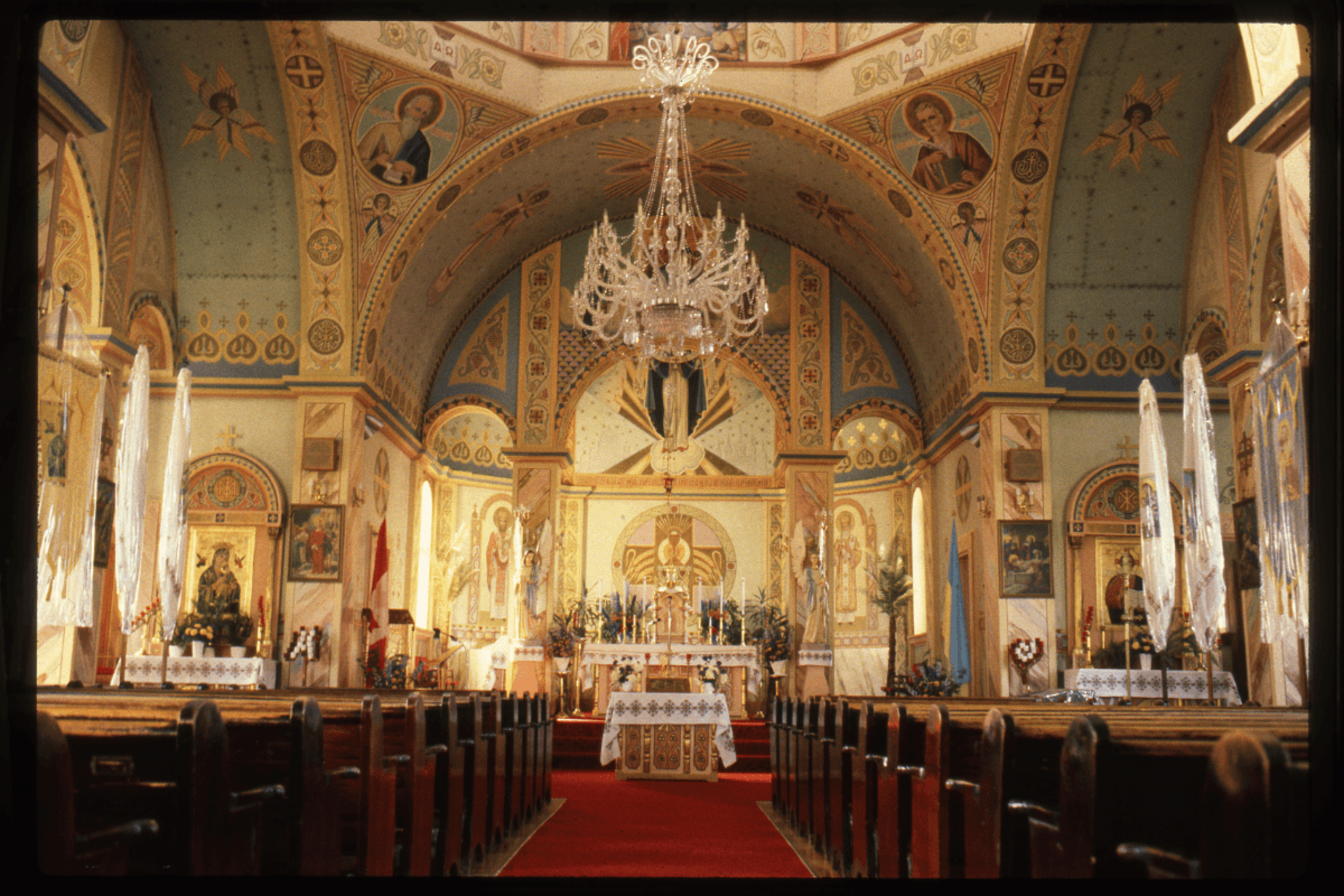 Interior of a Ukrainian Catholic Church