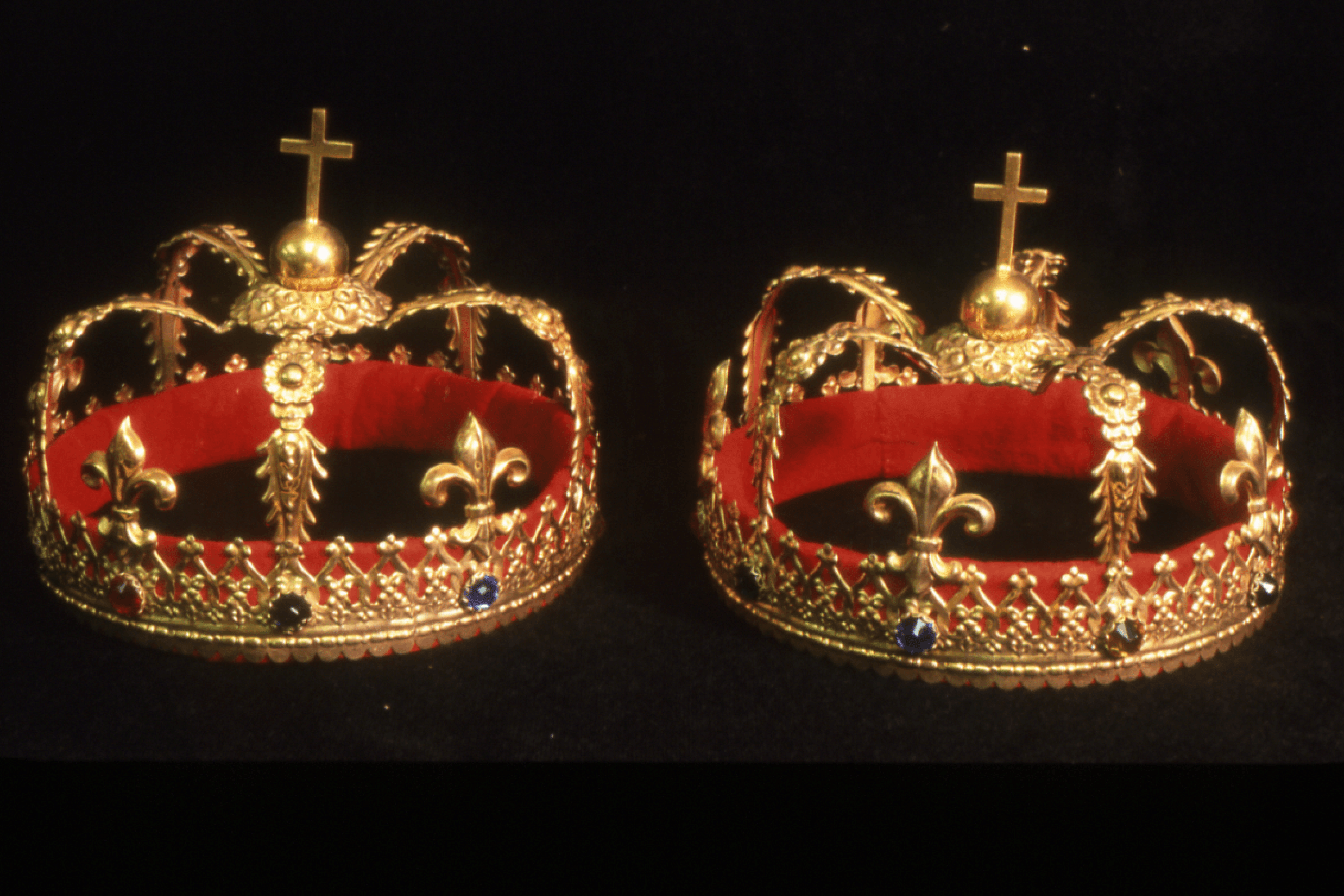 Two wedding crowns from the Ukrainian catholic tradition