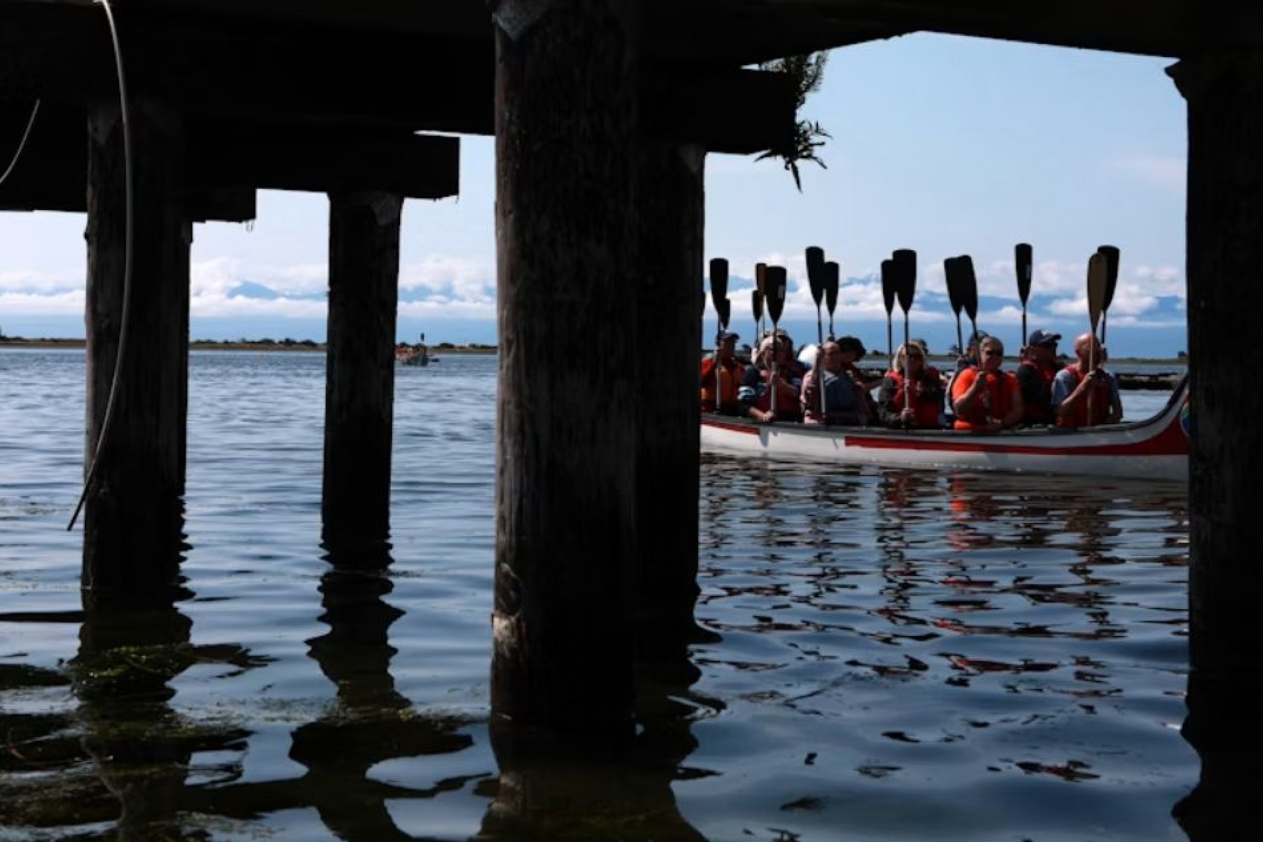 canoe with people