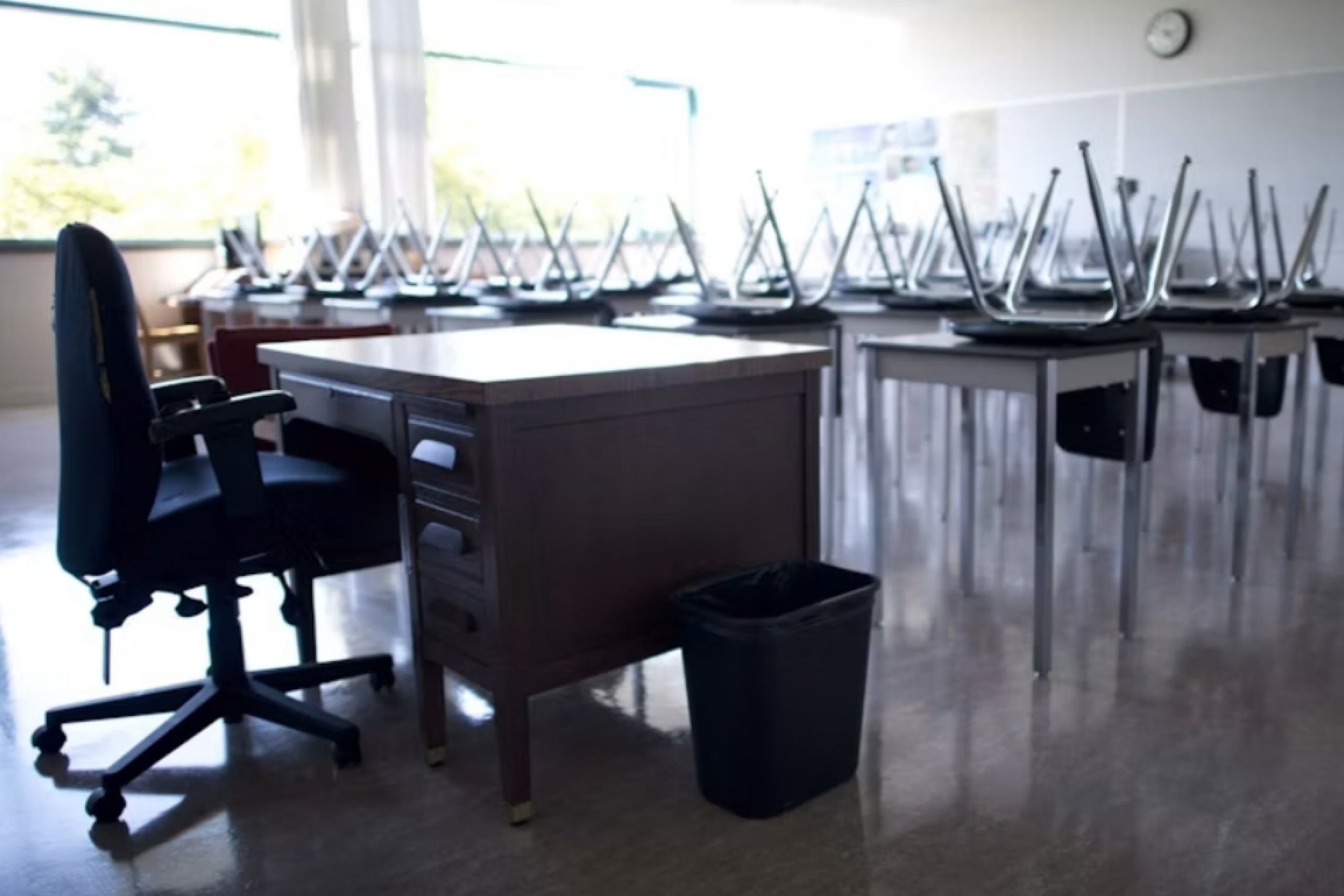 empty classroom