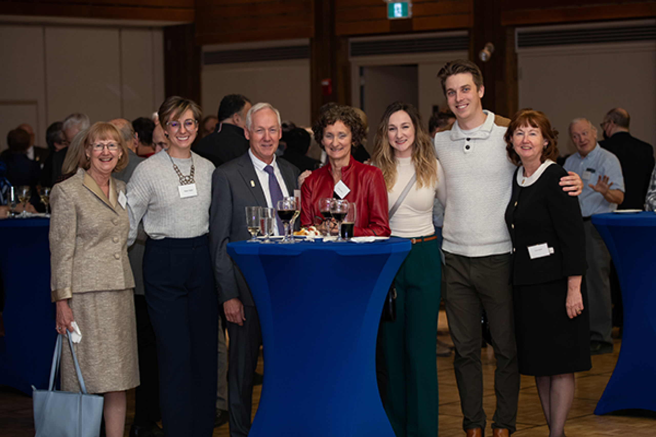 Grant Hatch with family at the Honouring Emeriti reception