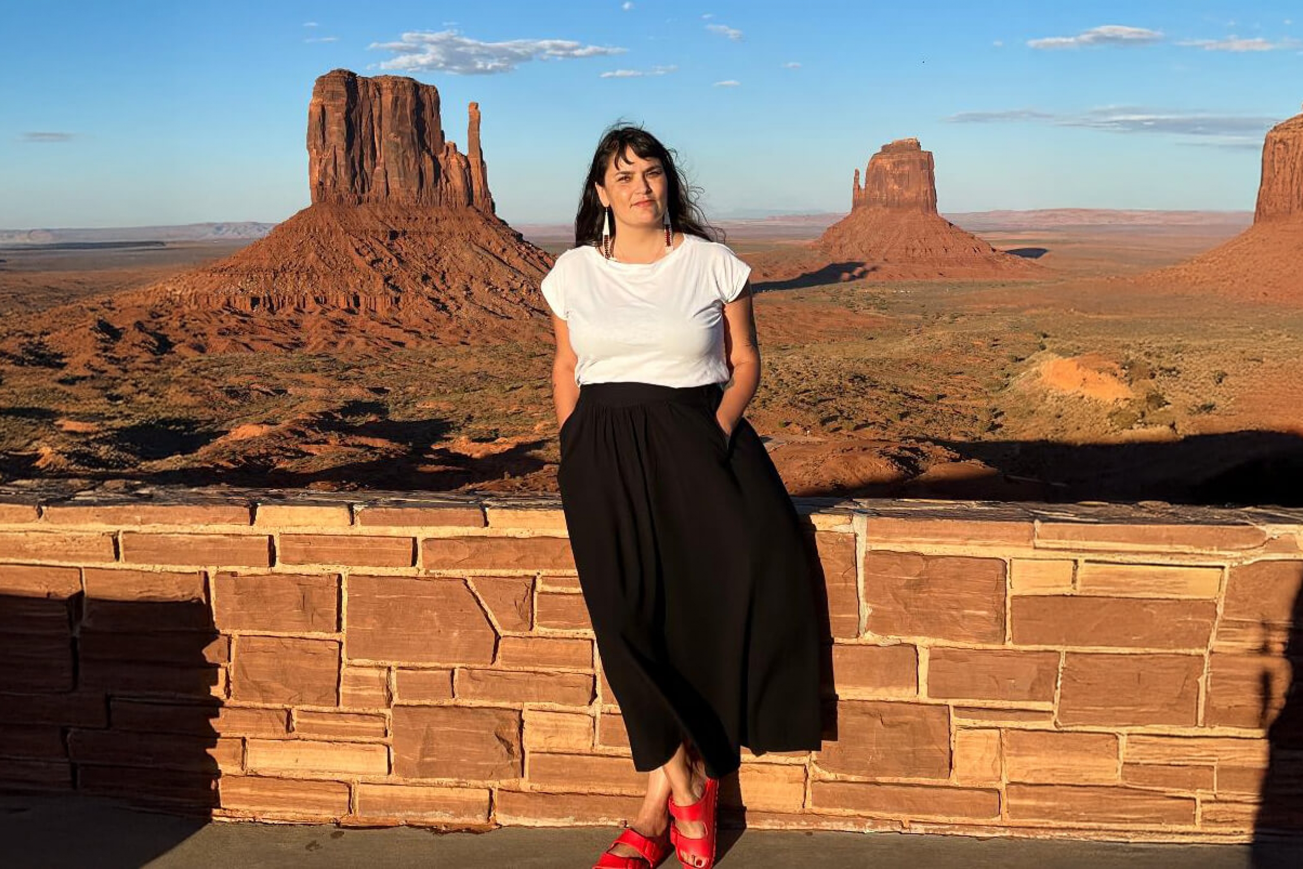 Candace Neumann at Monument Valley Navajo Tribal Park, Arizona