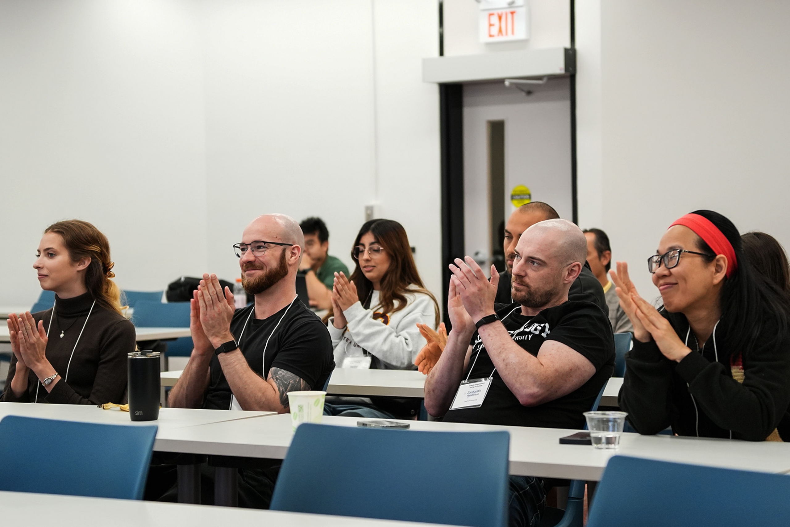 Graduates students sitting during a presentations