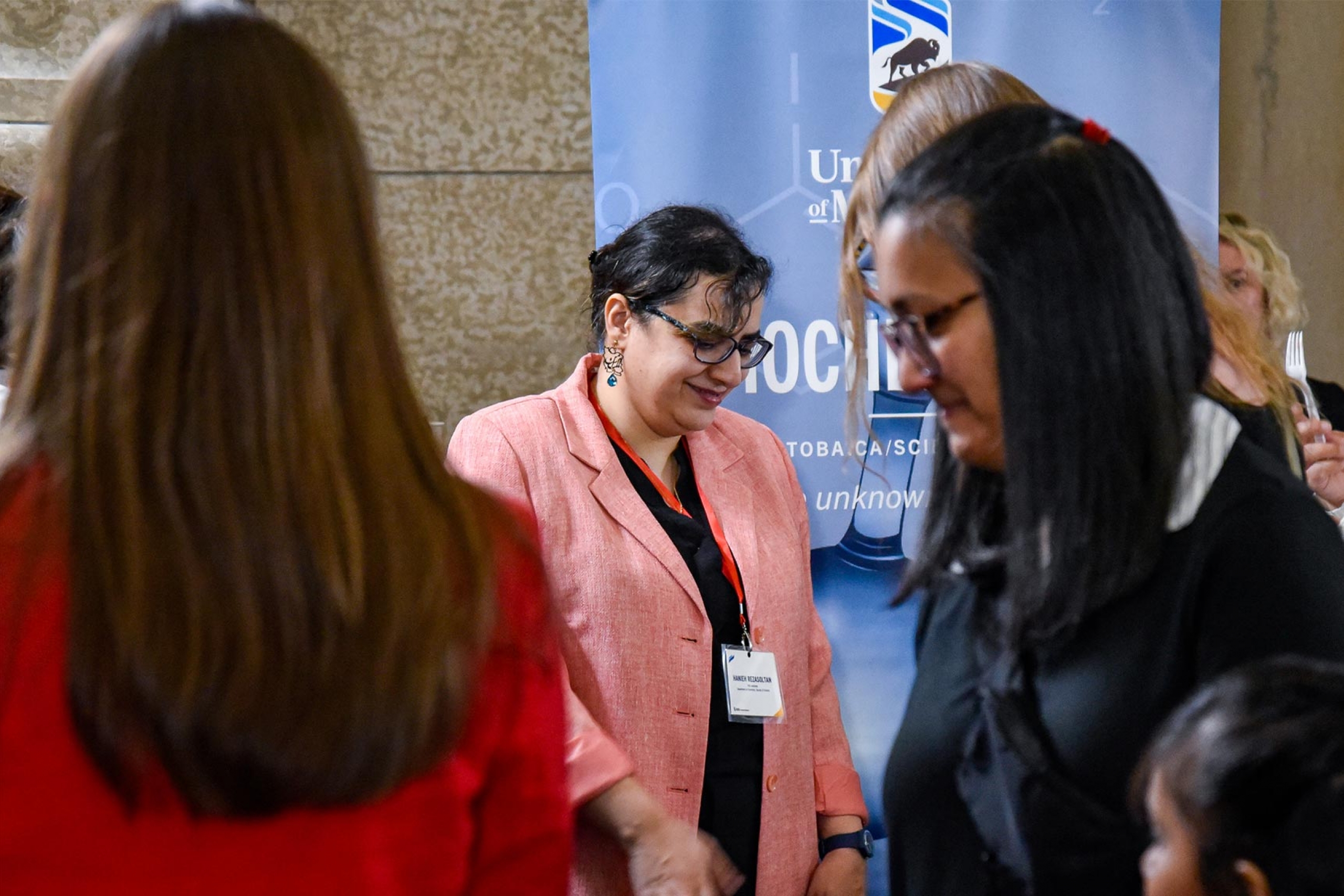 Hanieh Rezasoltani in the legislative building.