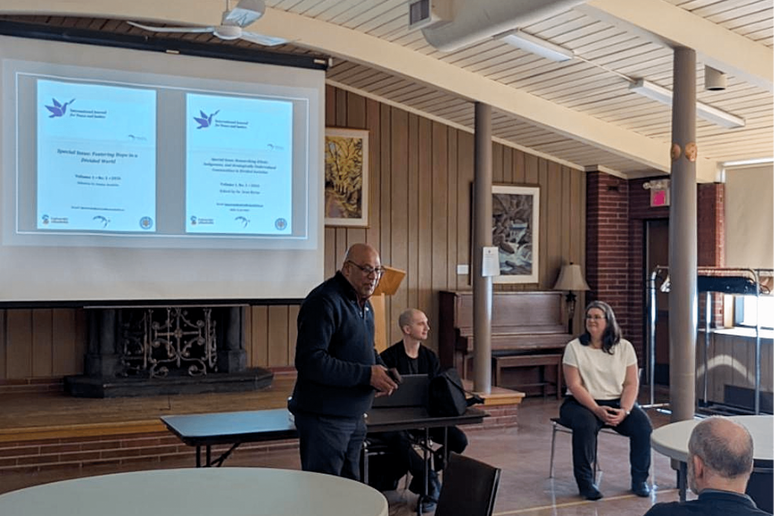 Stan Amadalas, Mauro Institute Director, introducing librarians