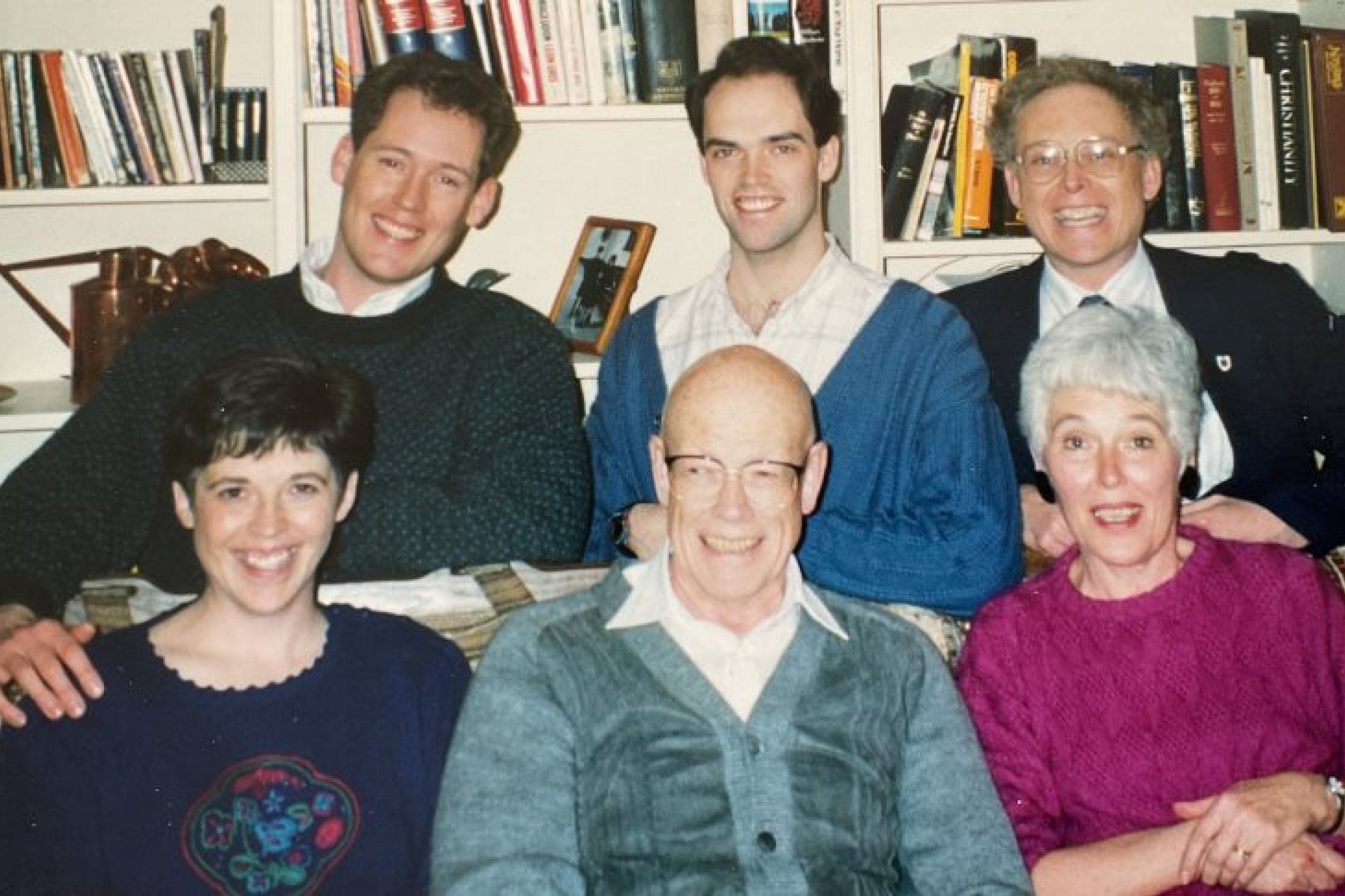 MacDiarmid Family Photo with Andrew, Donald, John, Margaret, William and Bette MacDiarmid smiling
