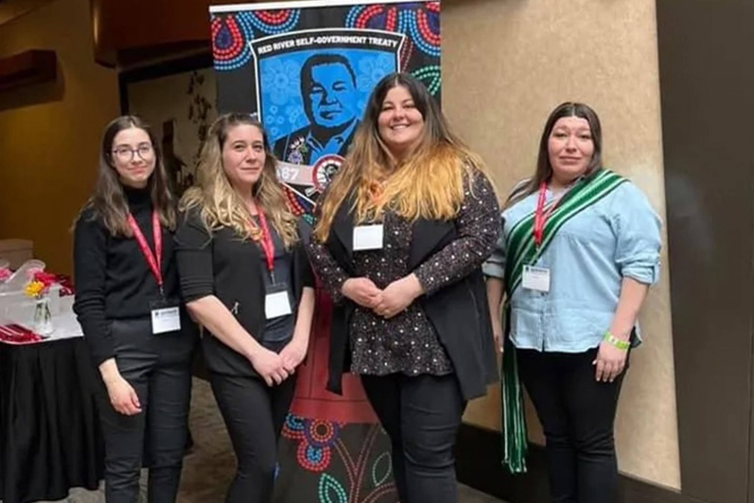 Melanie Lalonde with the seven oaks team.