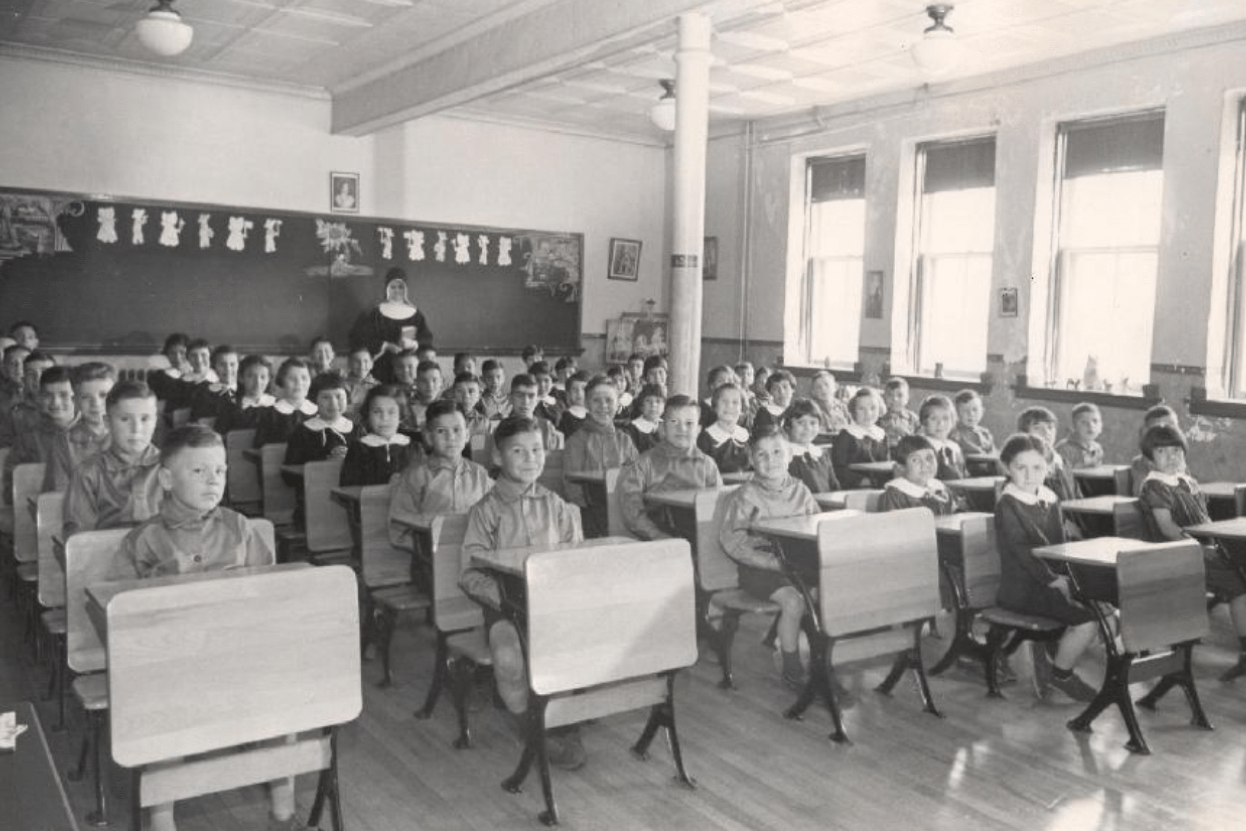 Archival image of Canada’s residential schools.