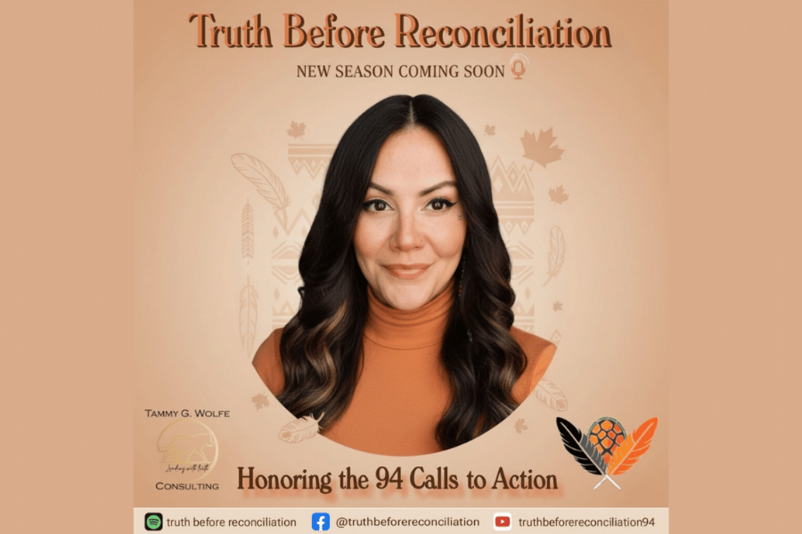 A poster of the Truth before Reconciliation podcast.
