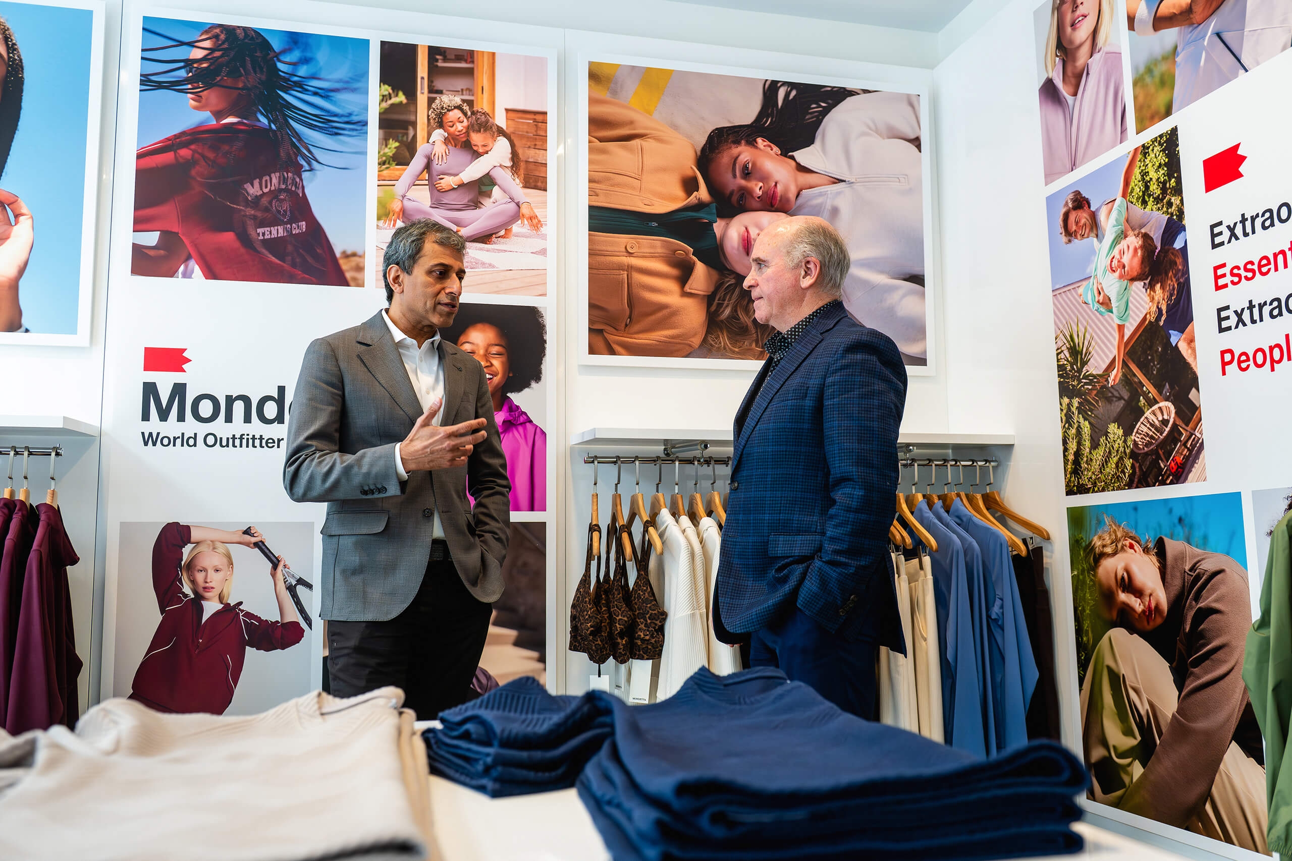 Two men talking to each other