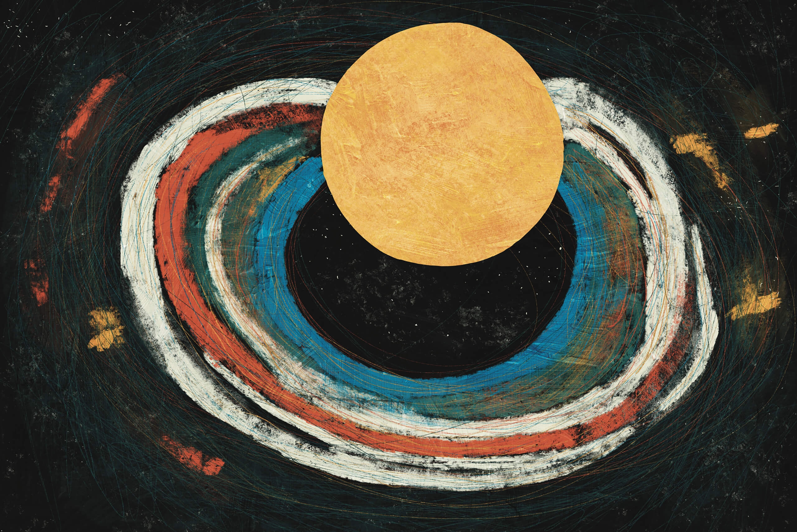 an illustration of the moon